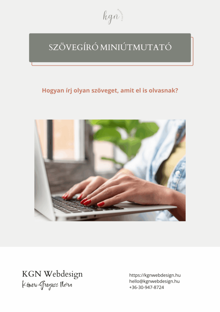 Szövegíró miniútmutató